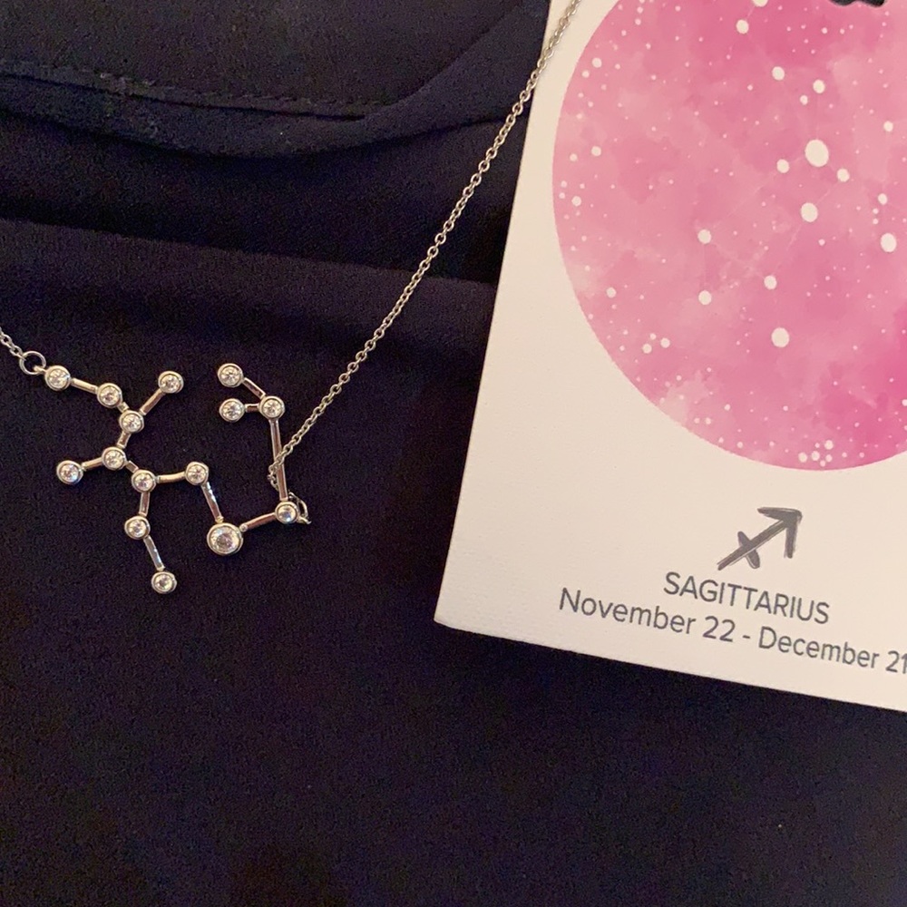 Sterling forever Sagittarius necklace.